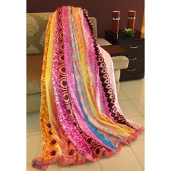 Home Jewel Single Ply Double  Blanket Assorted Colour And Designs, G074